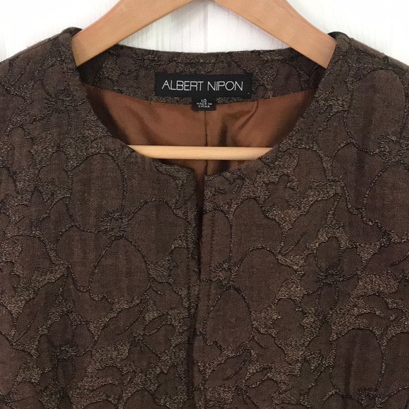 Albert Nipon beautiful metallic cocktail blazer 😍 - Picture 2 of 8